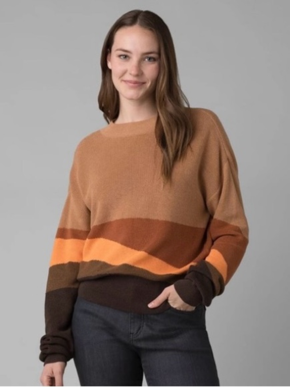 Prana Desert Road Color Block Sweater